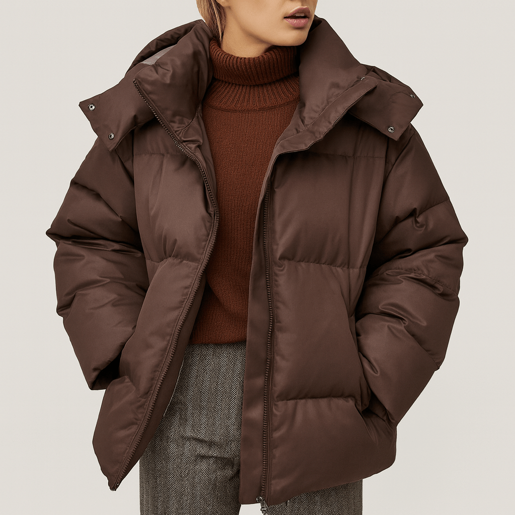 Ciepła puchowa kurtka zimowa