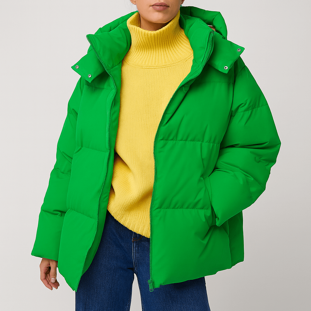 Ciepła puchowa kurtka zimowa