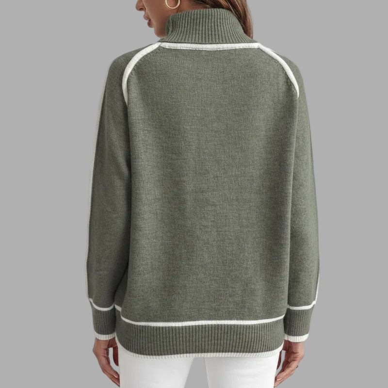 Elegancki sweter z miękką podszewką