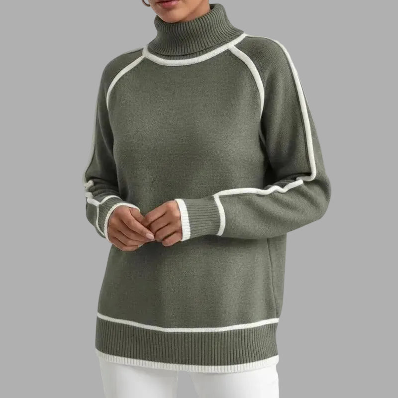 Elegancki sweter z miękką podszewką