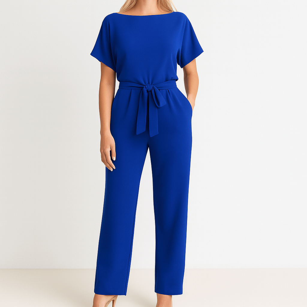 Minimalistyczny elegancki kombinezon damski