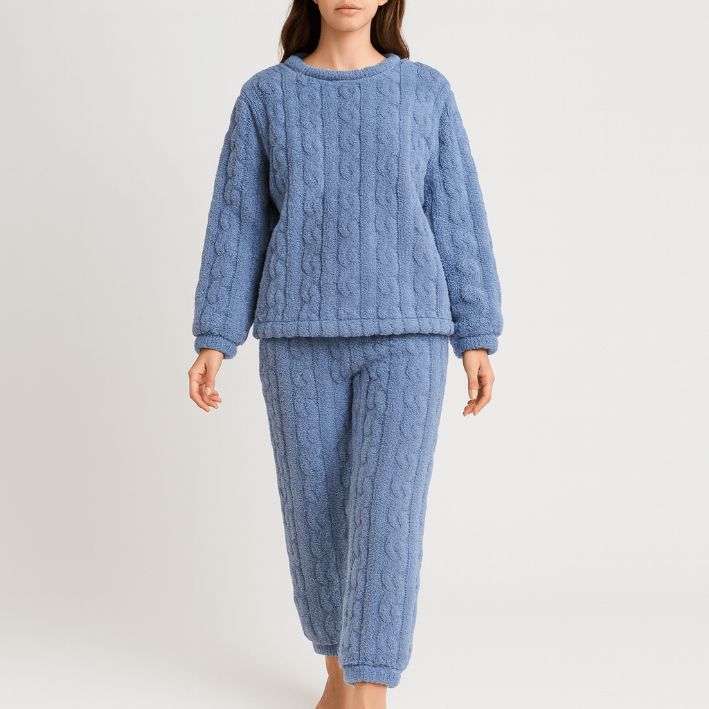 Polarowy dwuczęściowy zestaw piżam