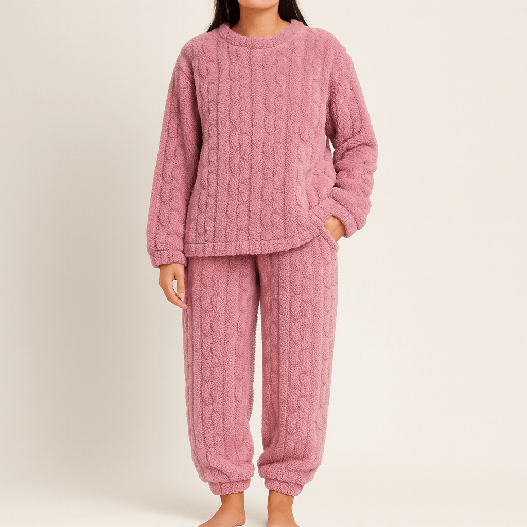 Polarowy dwuczęściowy zestaw piżam