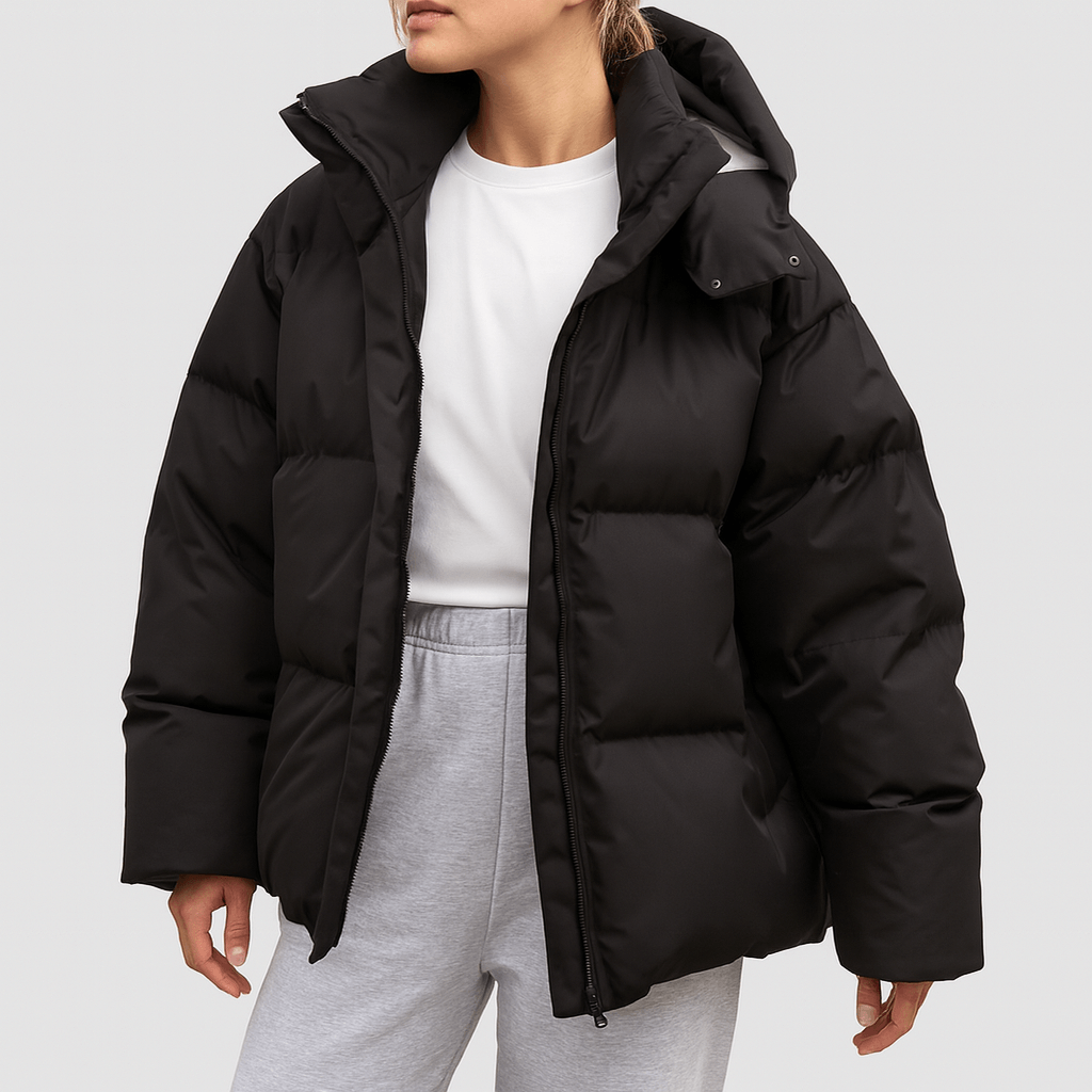 Ciepła puchowa kurtka zimowa