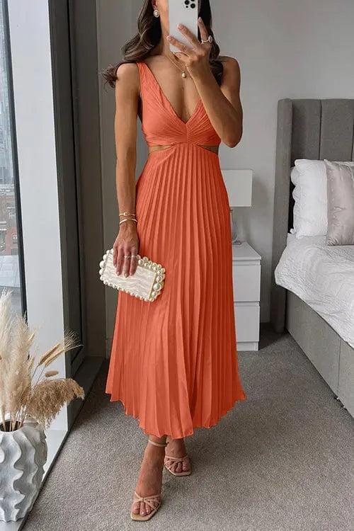 Elegancka plisowana sukienka na wesele