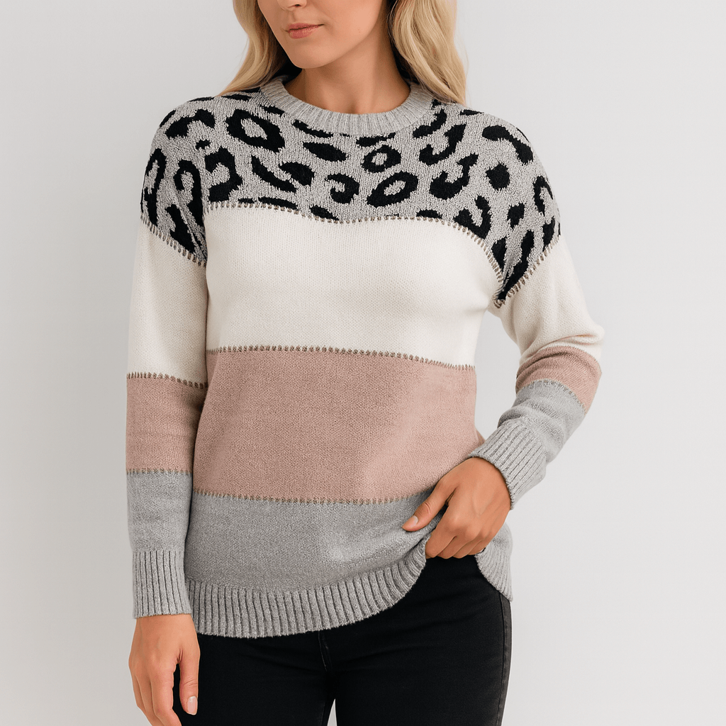 Klasyczny krój z wełny ciepły sweter