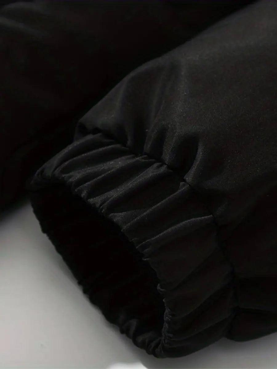 Pikowana kurtka zimowa z regulowanym kapturem