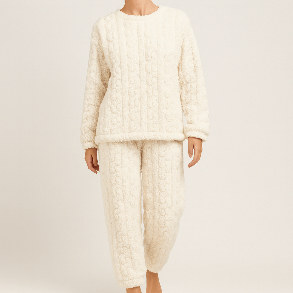 Polarowy dwuczęściowy zestaw piżam