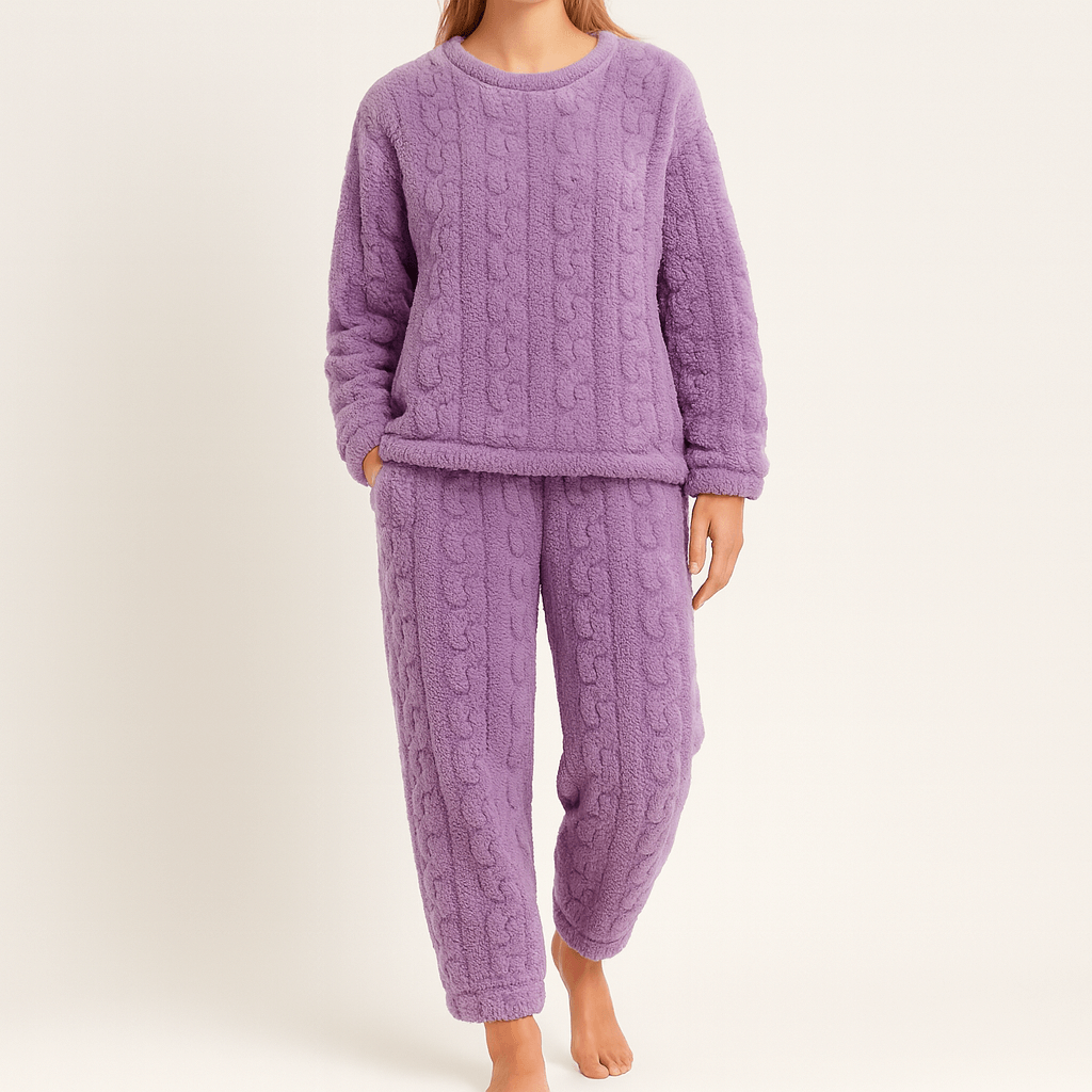 Polarowy dwuczęściowy zestaw piżam